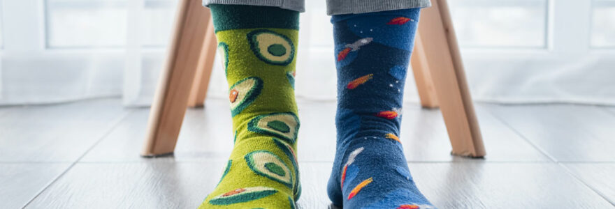 chaussettes au design